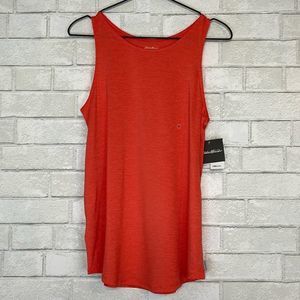 Eddie Bauer Women’s Infinity Swing Tank in Tigerlily M NWT